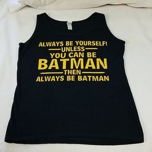 Ladies 100% cotton Med Batman Tank